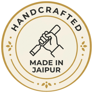 Handcrafted, made in Jaipur seal