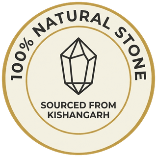 100% natural stone, sourced from Kishangarh seal